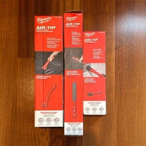 Milwaukee Red AIR-TIP Vacuum Accessories Set